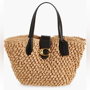 COACH Small Straw Tote